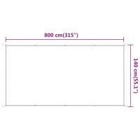 Produktbild för Markis vertikal ljusgrön 140x800 cm oxfordtyg