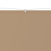 Produktbild för Markis vertikal taupe 140x360 cm oxfordtyg