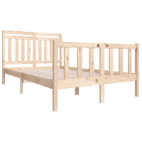Produktbild för Sängram massivt trä 140x190 cm