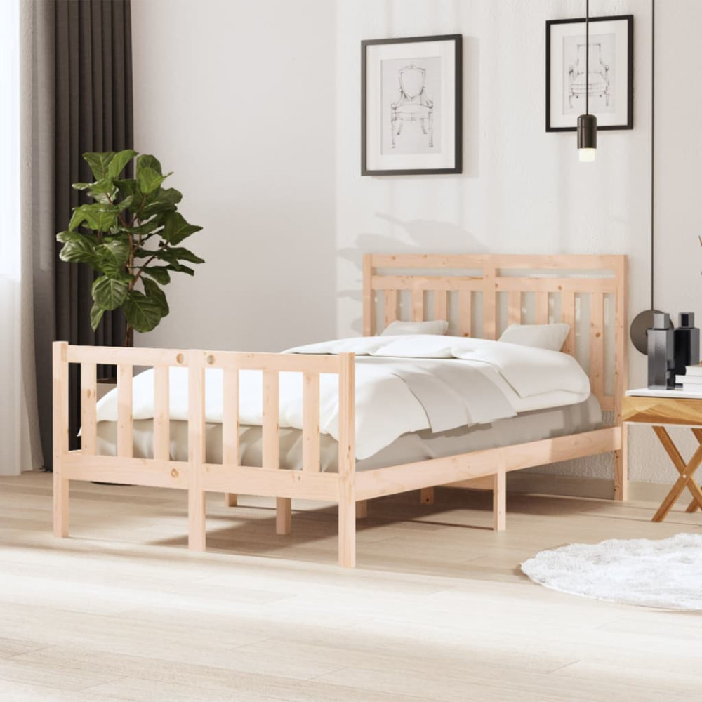 Produktbild för Sängram massivt trä 120x200 cm