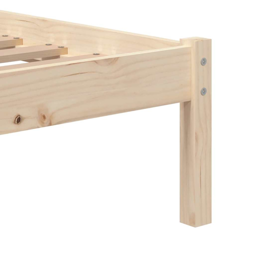 Produktbild för Sängram massivt trä 75x190 cm