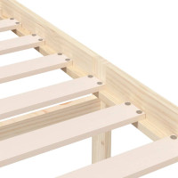 Produktbild för Sängram massivt trä 75x190 cm