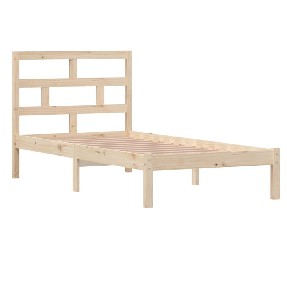 Produktbild för Sängram massiv furu 90x190 cm