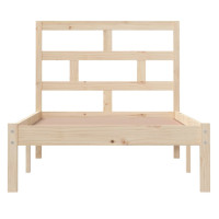 Produktbild för Sängram massiv furu 90x190 cm