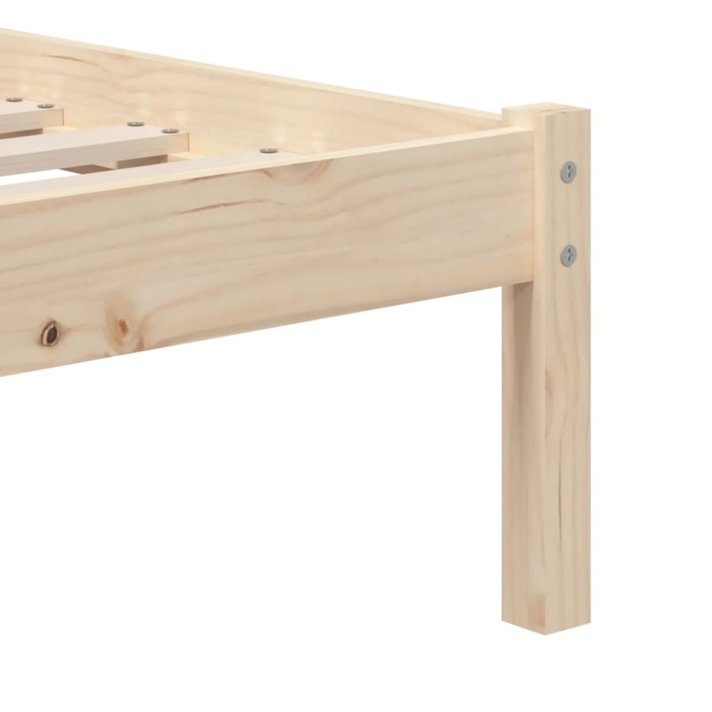 Produktbild för Sängram massiv furu 90x190 cm