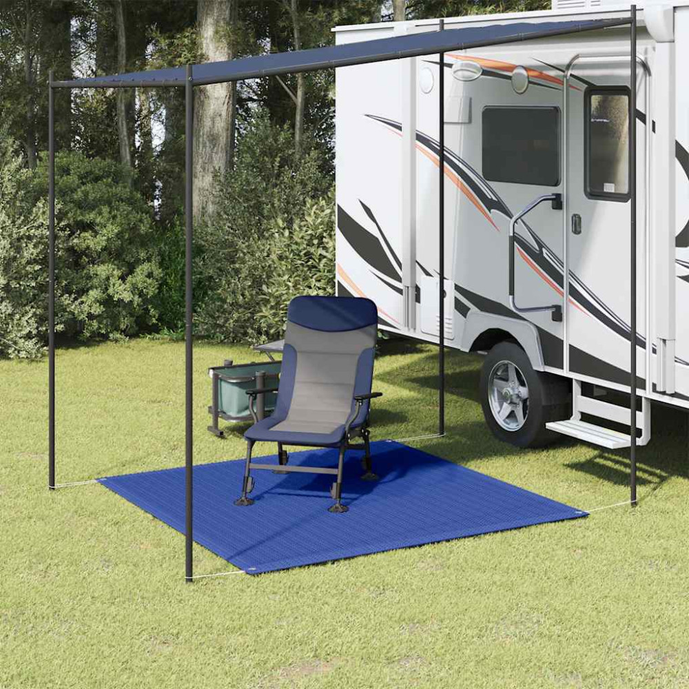 Produktbild för Tältmatta 200x200 cm blå HDPE
