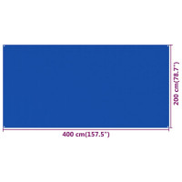 Miniatyr av produktbild för Tältmatta 200x400 cm blå HDPE