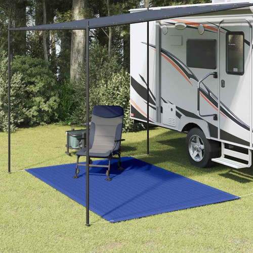 vidaXL Tältmatta 250x200 cm blå HDPE