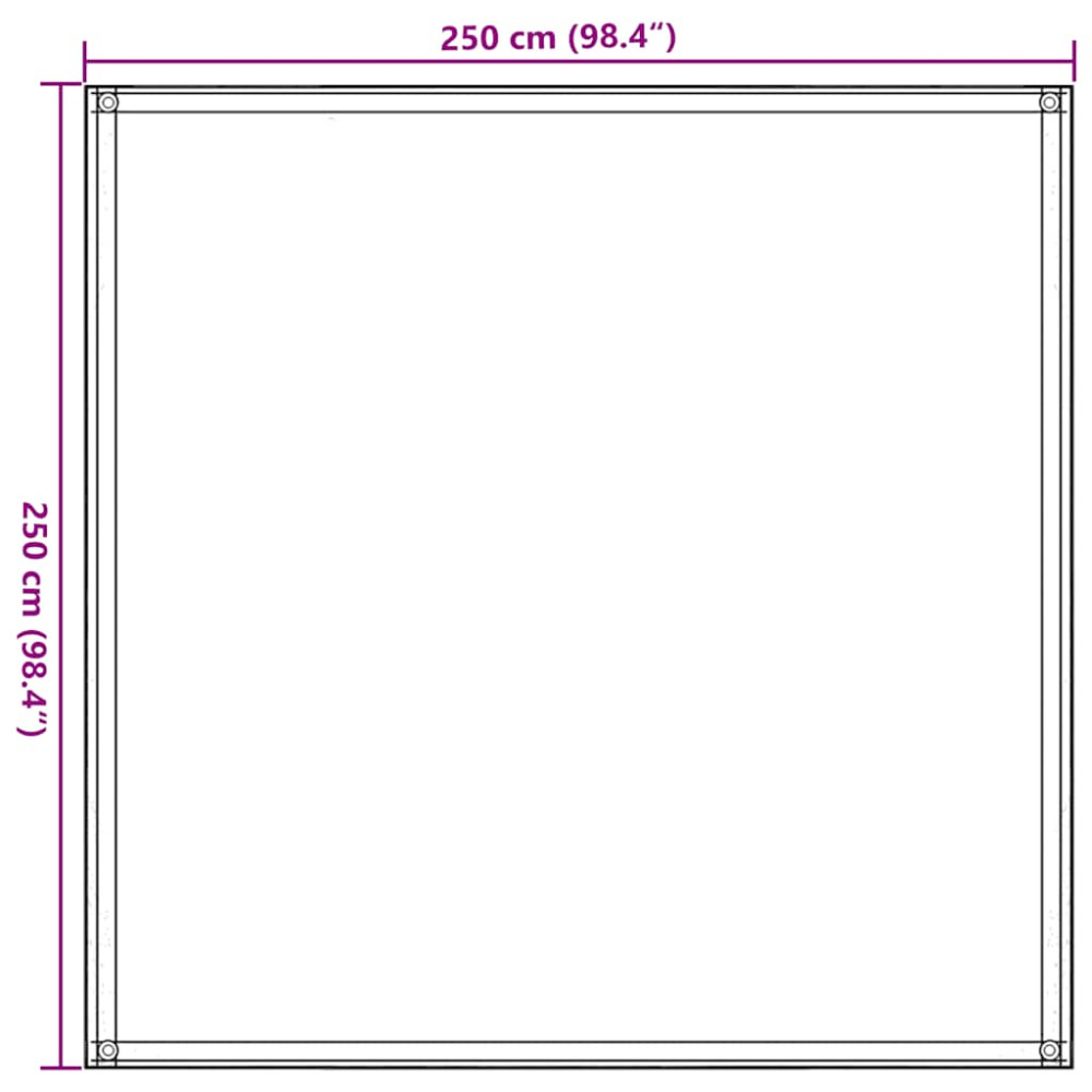 Produktbild för Tältmatta 250x250 cm blå HDPE