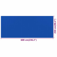 Miniatyr av produktbild för Tältmatta 250x600 cm blå HDPE