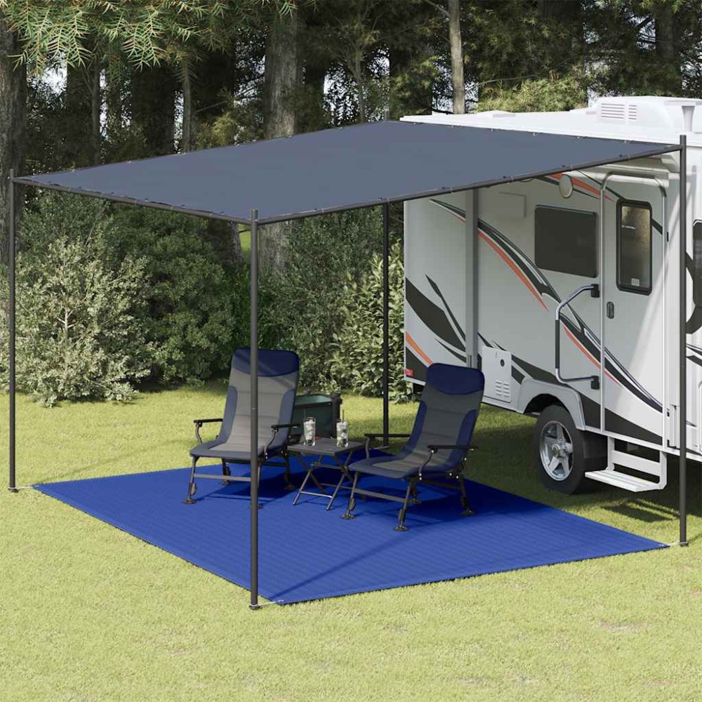 Produktbild för Tältmatta 300x400 cm blå HDPE