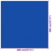 Miniatyr av produktbild för Tältmatta 400x400 cm blå HDPE