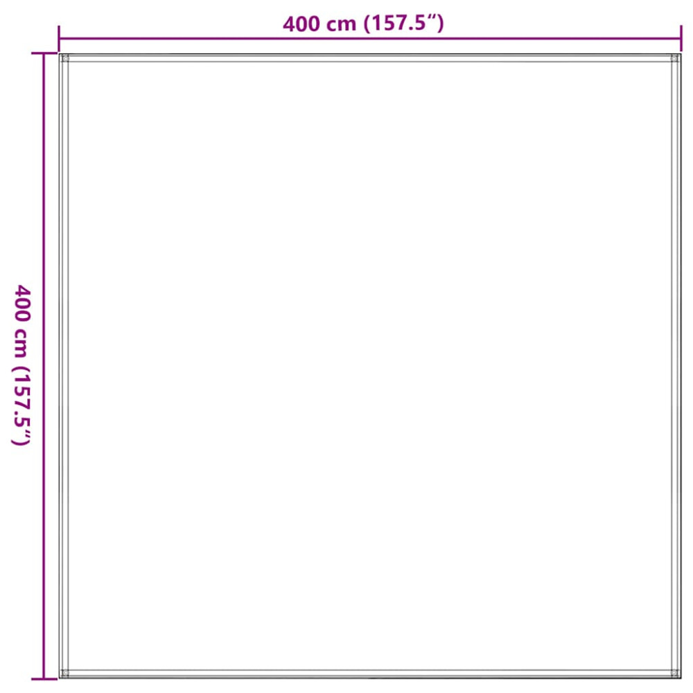 Produktbild för Tältmatta 400x400 cm blå HDPE