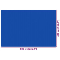 Miniatyr av produktbild för Tältmatta 400x600 cm blå HDPE