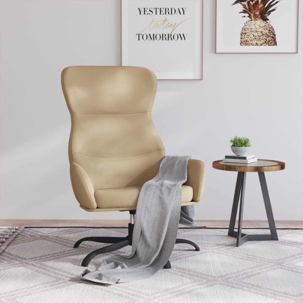 Produktbild för Reclinerfåtölj cappuccino konstläder