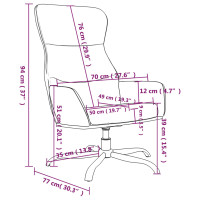 Produktbild för Reclinerfåtölj cappuccino konstläder