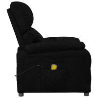 Produktbild för Massagefåtölj svart tyg