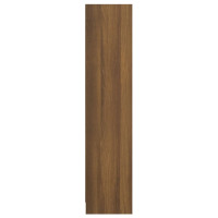 Miniatyr av produktbild för Bokhylla brun ek 60x24x109 cm konstruerat trä