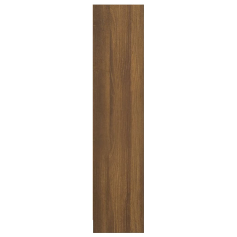 Produktbild för Bokhylla brun ek 60x24x109 cm konstruerat trä