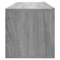 Produktbild för Tv-bänk för vägg grå sonoma 100x30x30 cm konstruerat trä