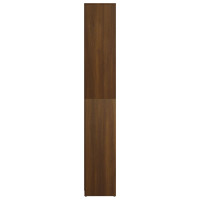 Miniatyr av produktbild för Badrumsskåp brun ek 30x30x183,5 cm konstruerat trä