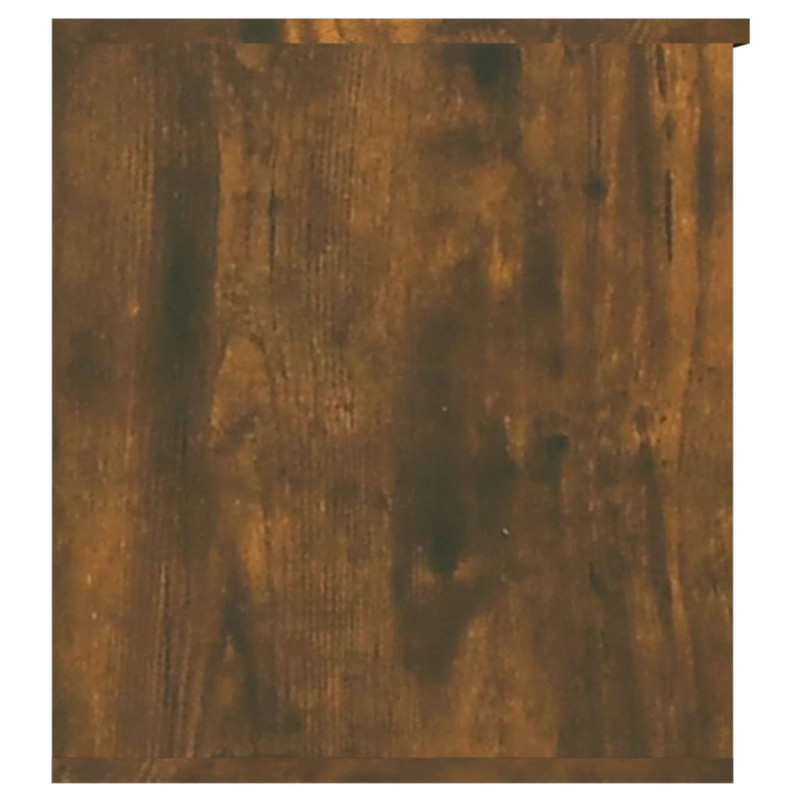 Produktbild för Förvaringskista rökfärgad ek 84x42x46 cm konstruerat trä