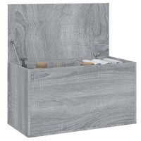 Produktbild för Förvaringskista grå sonoma 84x42x46 cm konstruerat trä