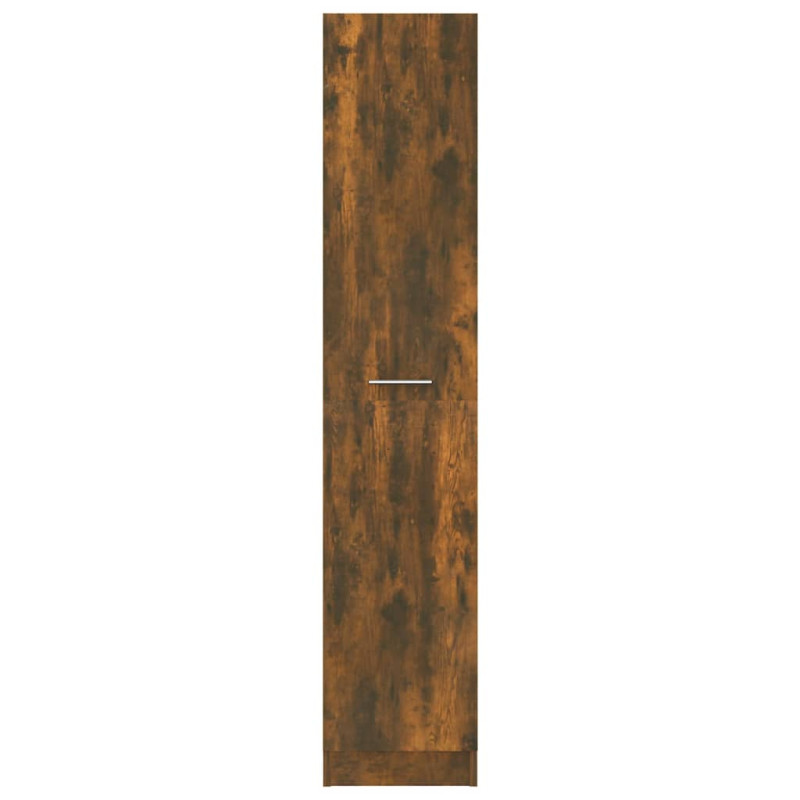 Produktbild för Apoteksskåp rökfärgad ek 30x42,5x150 cm konstruerat trä