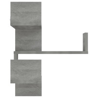 Produktbild för Vägghörnhylla grå sonoma 40x40x50 cm konstruerat trä