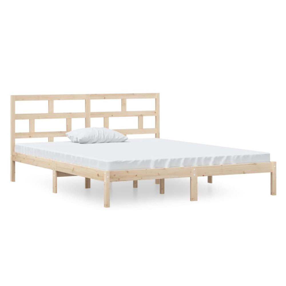 Produktbild för Sängram massiv furu 120x190 cm