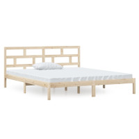 Produktbild för Sängram massiv furu 135x190 cm