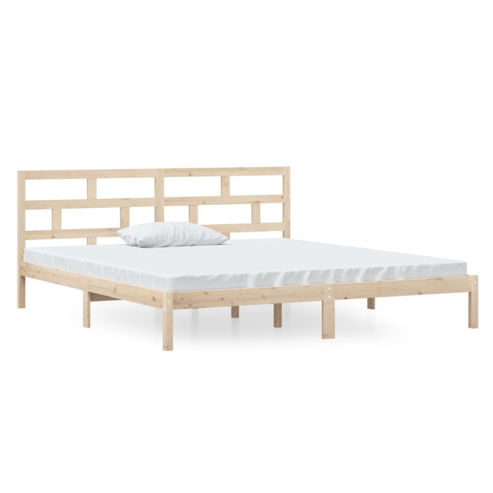 Produktbild för Sängram massiv furu 140x190 cm
