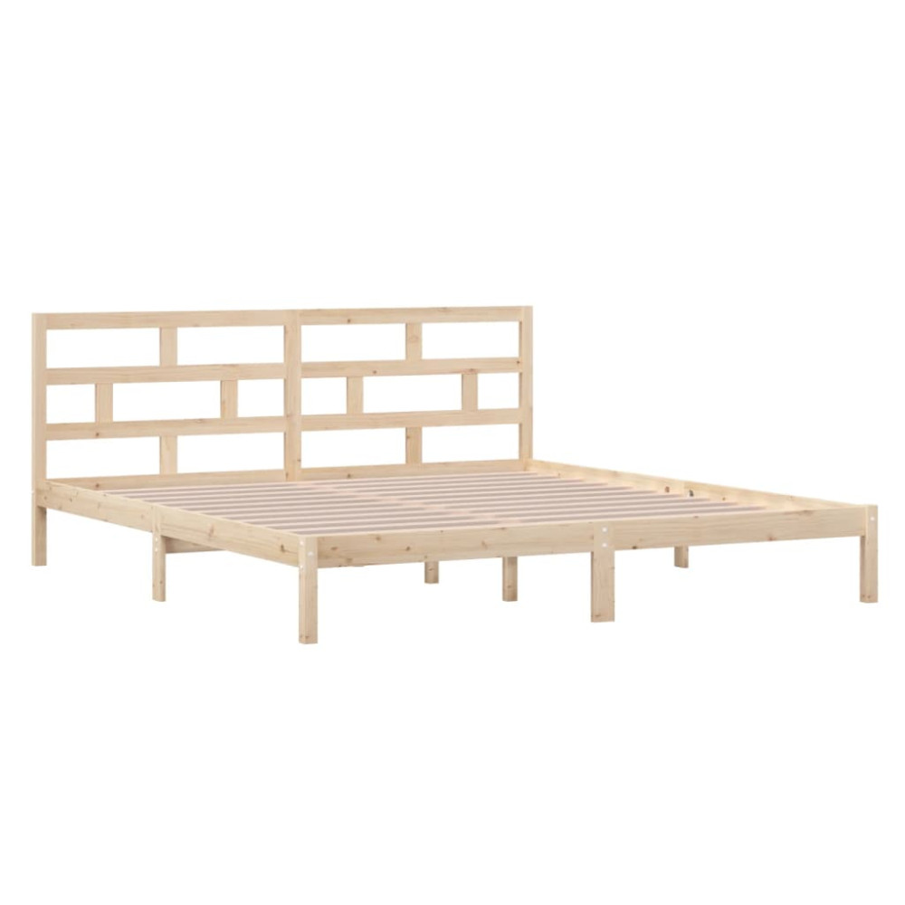 Produktbild för Sängram massiv furu 140x190 cm