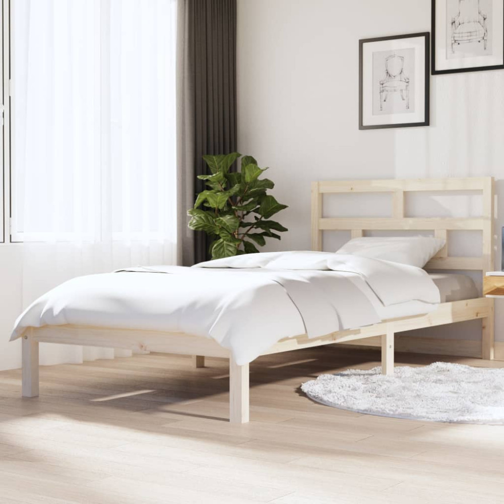 Produktbild för Sängram massiv furu 90x200 cm