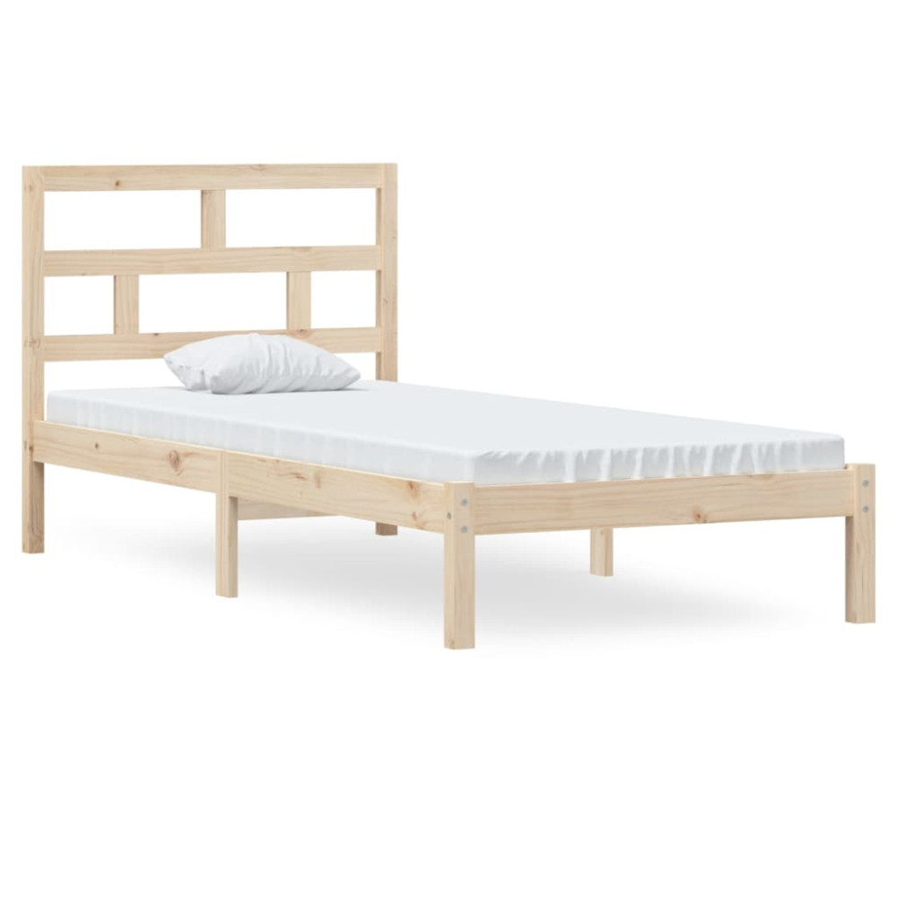 Produktbild för Sängram massiv furu 90x200 cm