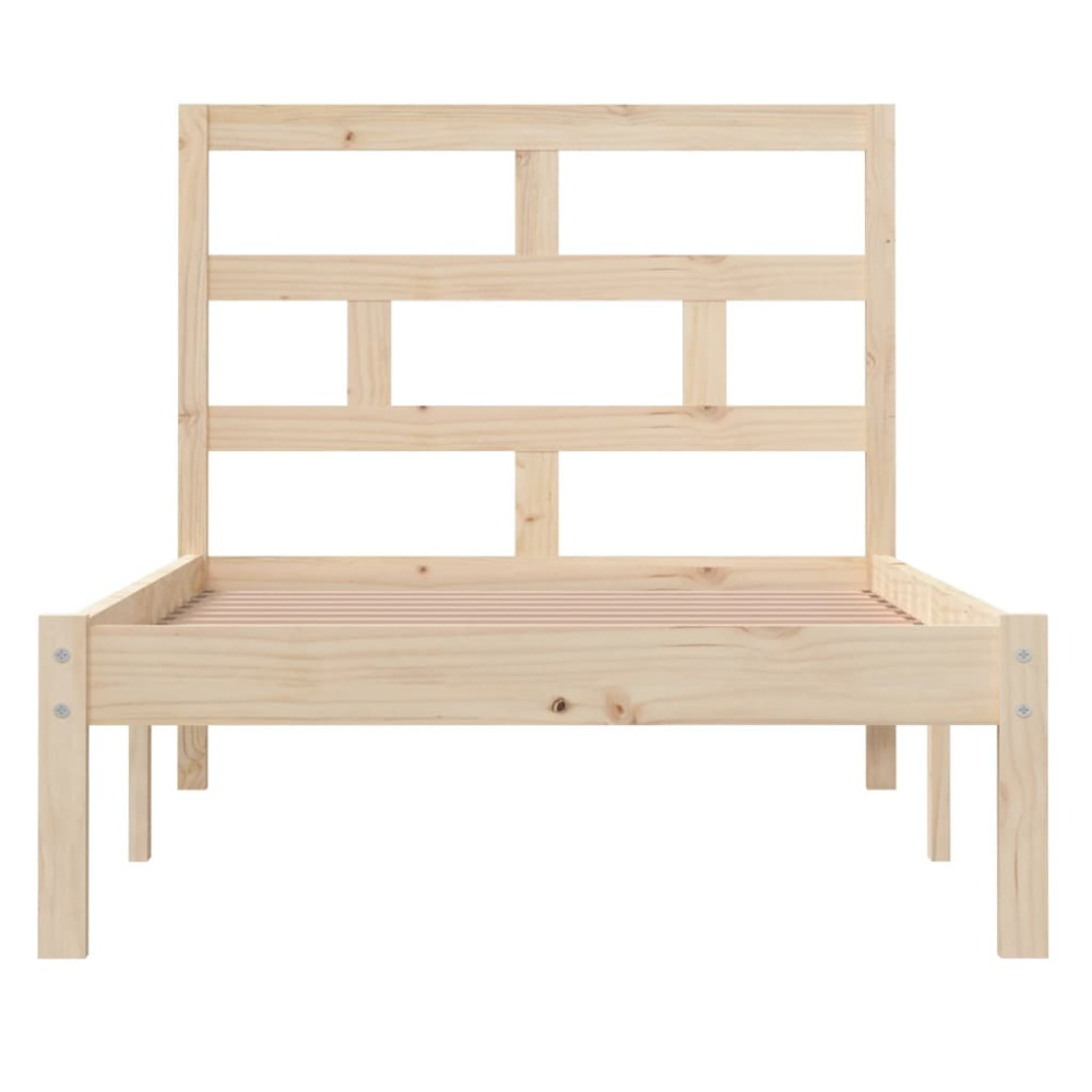 Produktbild för Sängram massiv furu 90x200 cm