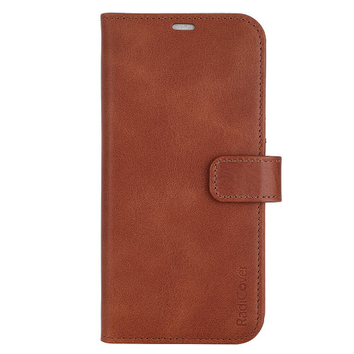 RADICOVER 2in1 3 card Anti Radiation RFID iPhone 14 Plus 6,7" Brown Leather