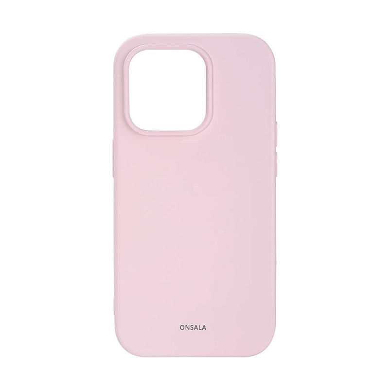 Produktbild för Backcover Silicone iPhone 14 Pro 6,1" Chalk Pink