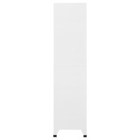 Miniatyr av produktbild för Förvaringsskåp ljusgrå och mörkgrå 90x45x180 cm stål