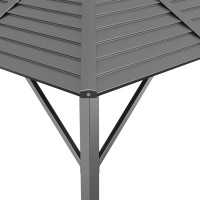 Miniatyr av produktbild för Paviljong med tak 3x3 m antracit