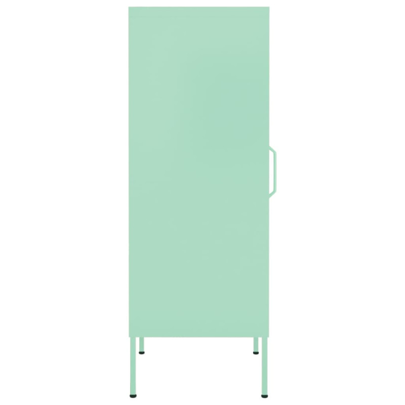 Produktbild för Förvaringsskåp mintgrön 42,5x35x101,5 cm stål