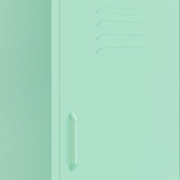 Miniatyr av produktbild för Förvaringsskåp mintgrön 42,5x35x101,5 cm stål