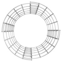 Produktbild för Planteringsgabion 3 st upphöjd rund galvaniserat stål Ø30x50 cm