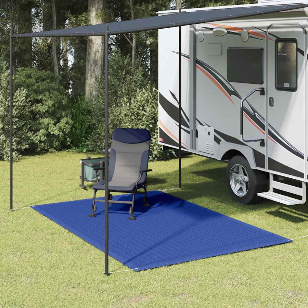 Produktbild för Tältmatta 200x300 cm blå HDPE