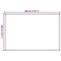 Produktbild för Tältmatta 200x300 cm blå HDPE