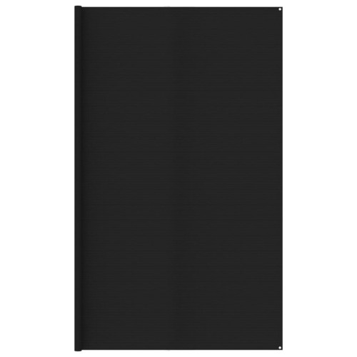 vidaXL Tältmatta 400x700 cm svart HDPE