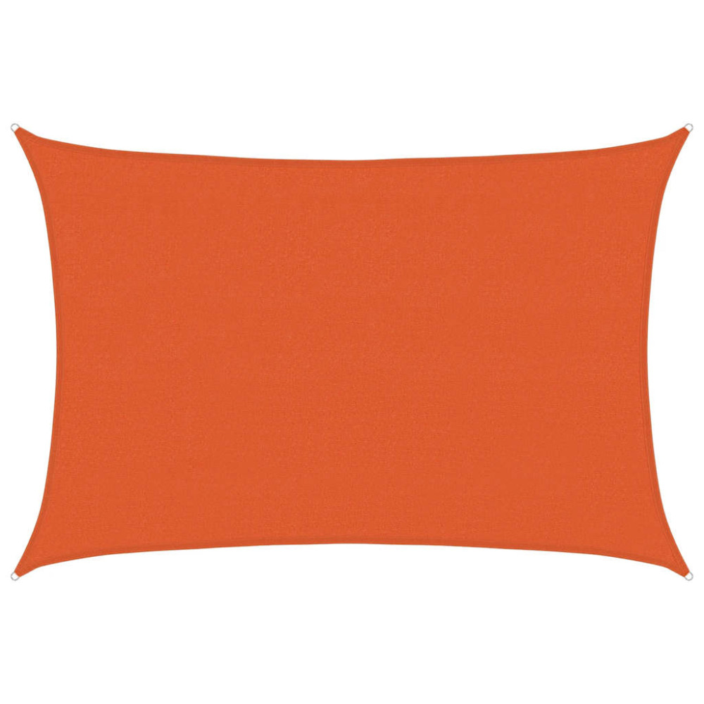 Produktbild för Solsegel 160 g/m² orange 4x6 m HDPE
