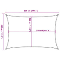 Produktbild för Solsegel 160 g/m² orange 4x6 m HDPE