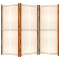Miniatyr av produktbild för Rumsavdelare 3 paneler gräddvit 210x180 cm