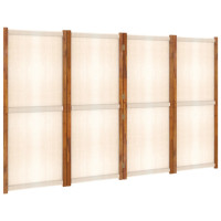 Miniatyr av produktbild för Rumsavdelare 4 paneler gräddvit 280x180 cm